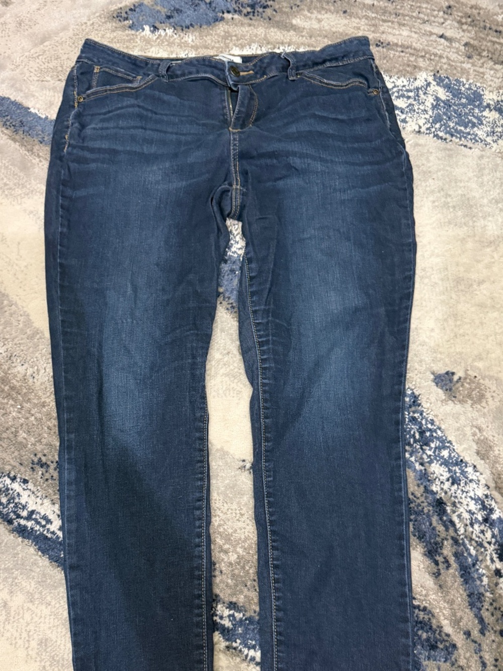 Sonoma Women's Curvy Skinny Jeans Size 16 Dark Wash